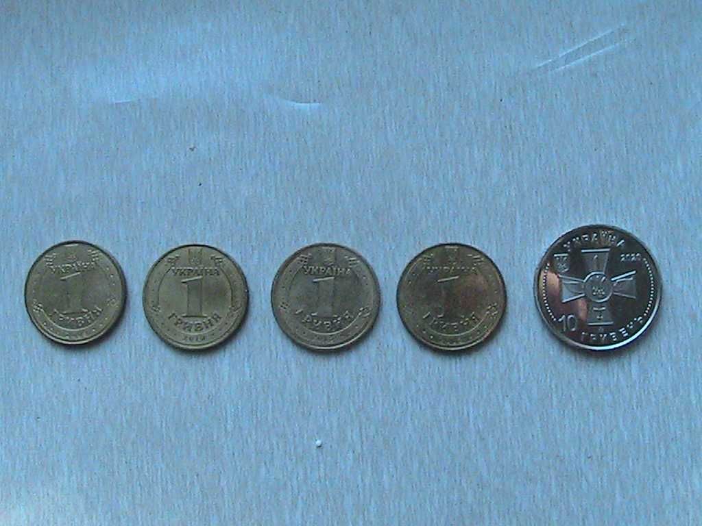 Юбилейные монеты Украина ,5 шт одним лотом . 50+10 коп.1992 г.