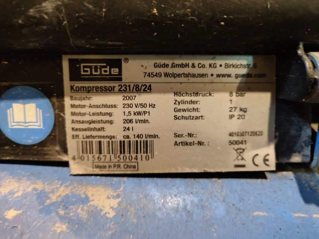 Kompresor 24 l firmy gude