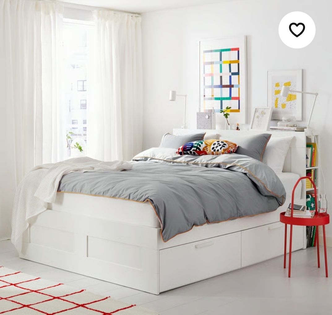 BRIMNES Cabeceira c/arrumação, branco 160 cm  Ikea
Cabeceira c/arrumaç
