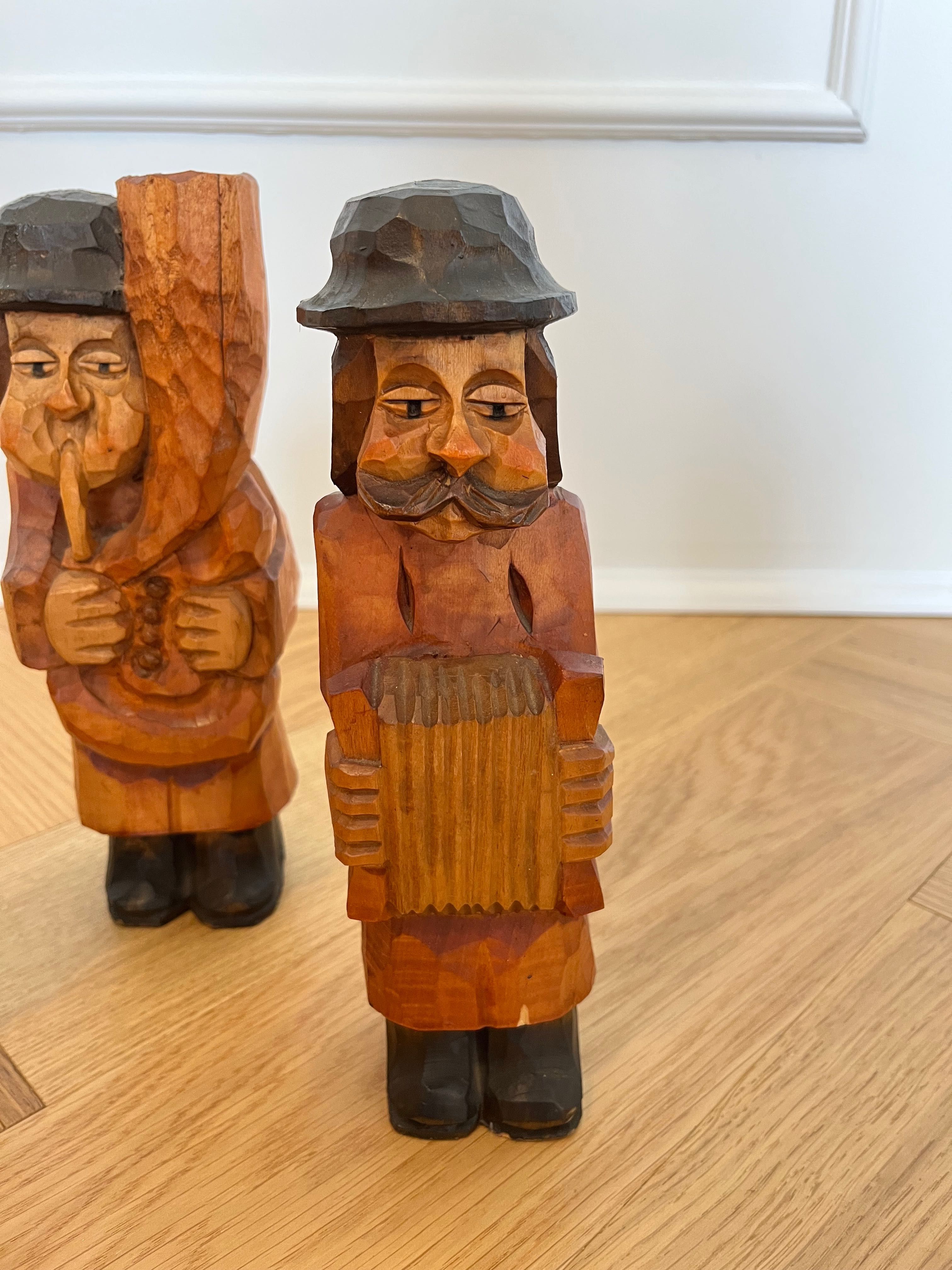 Drewniane rzeźby - Muzycy - rękodzieło - sztuka zakopiańska