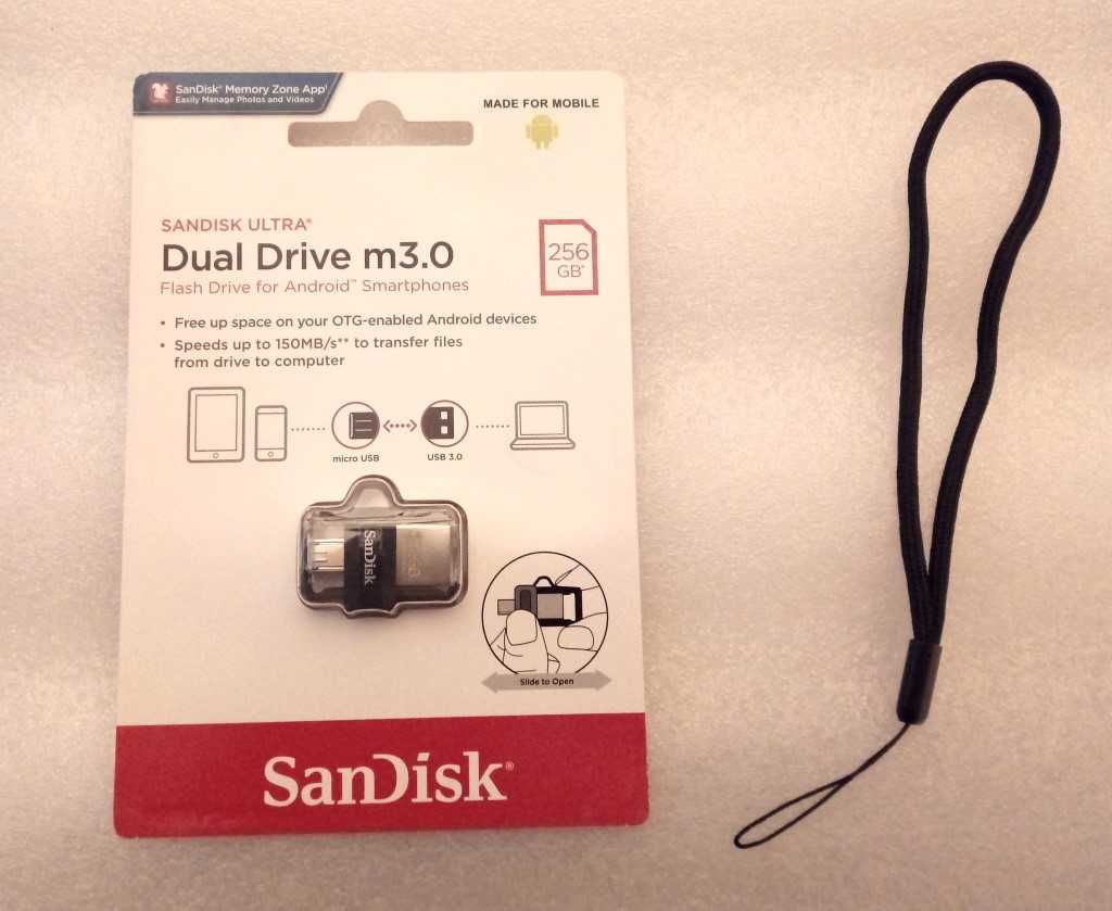 Pen Drive SanDisk Ultra 256GB Dual Drive m3.0 (NOVO+SELADO+OFERTA)
