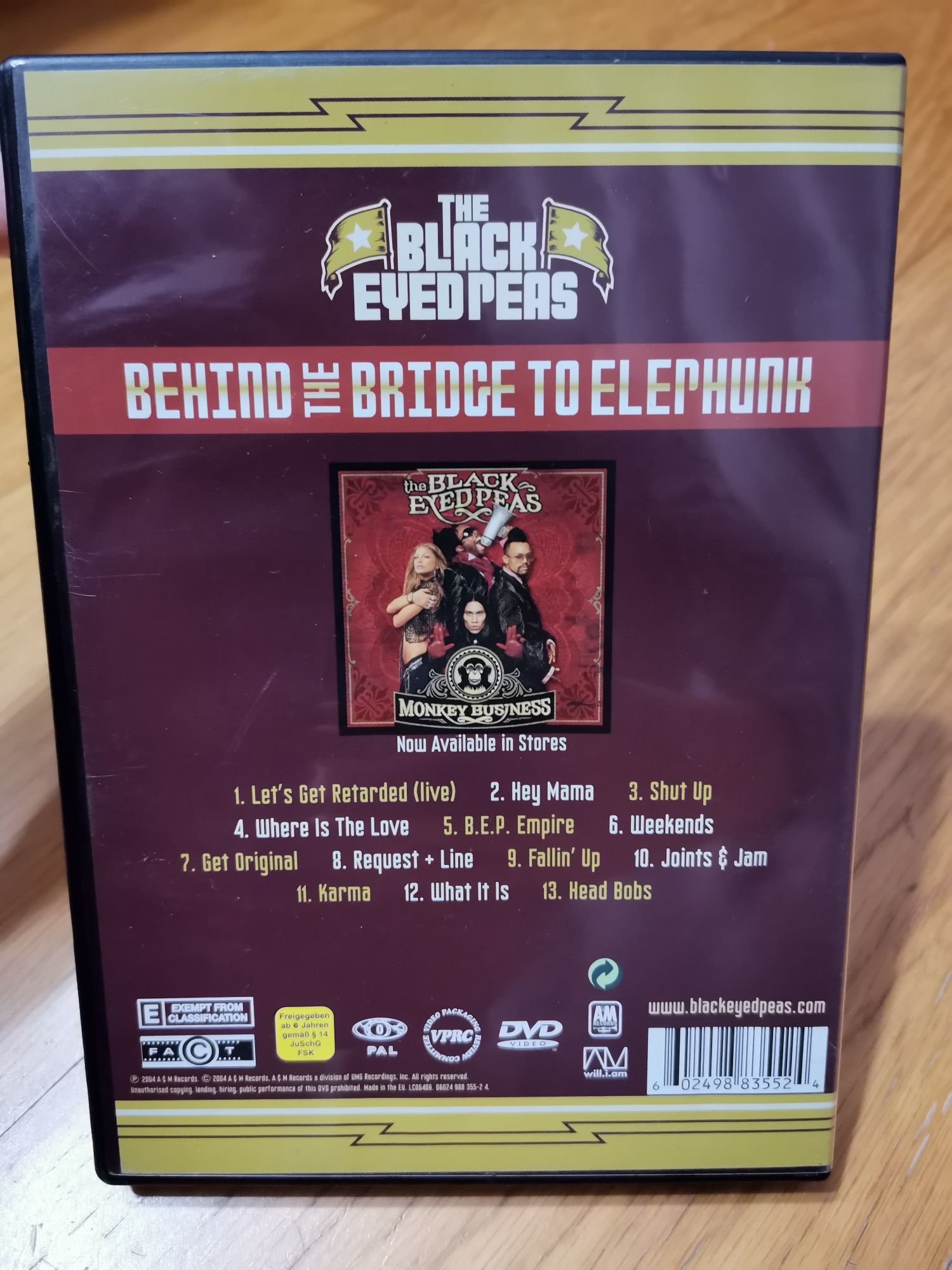 The black eyed peas DVD singles, behind the bridge to elephunk