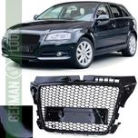 Grelha Desportiva look RS preto brilhante Audi A3 8P 08 a 13