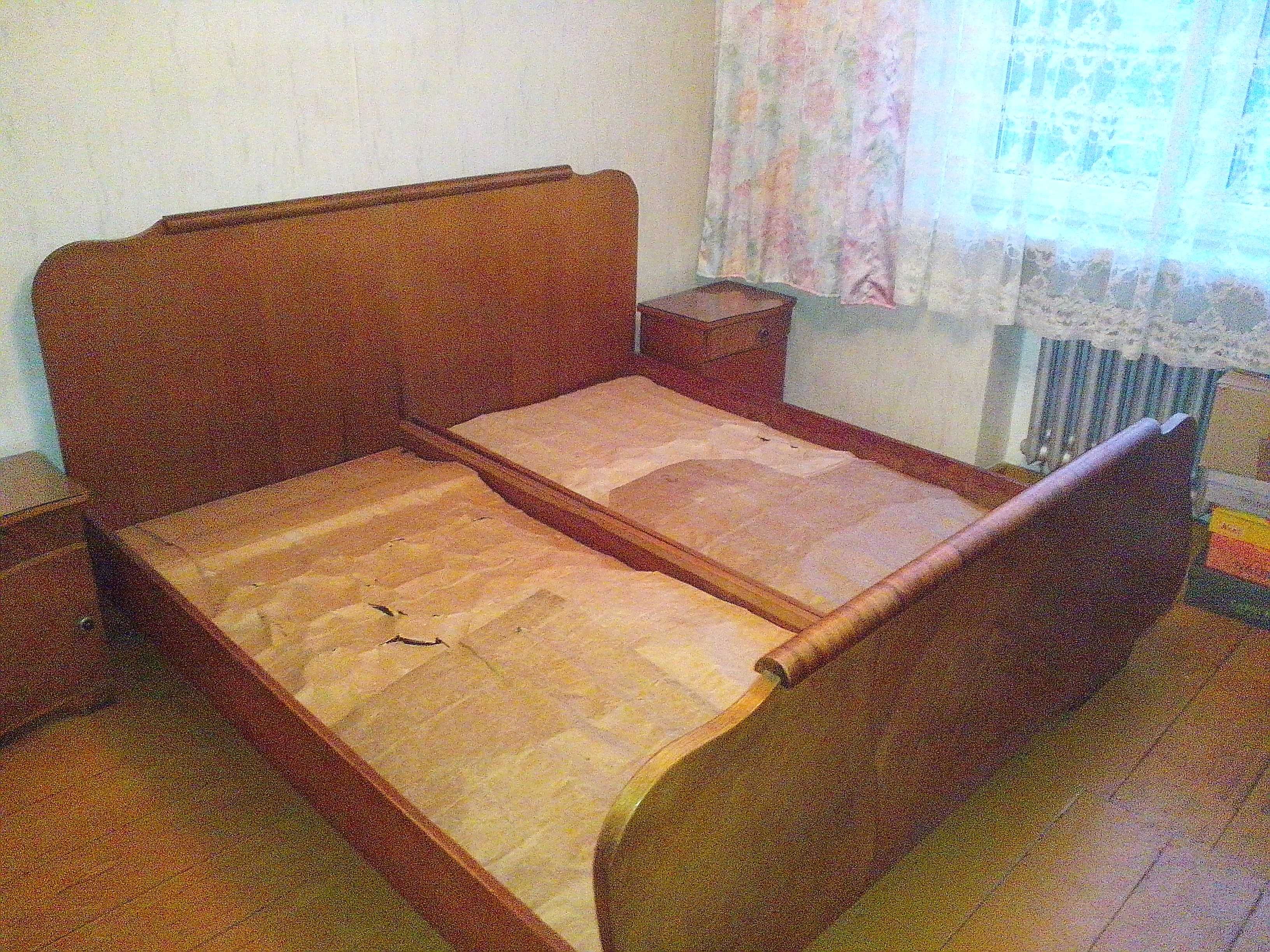 Łóżko/stare meble/Design PRL