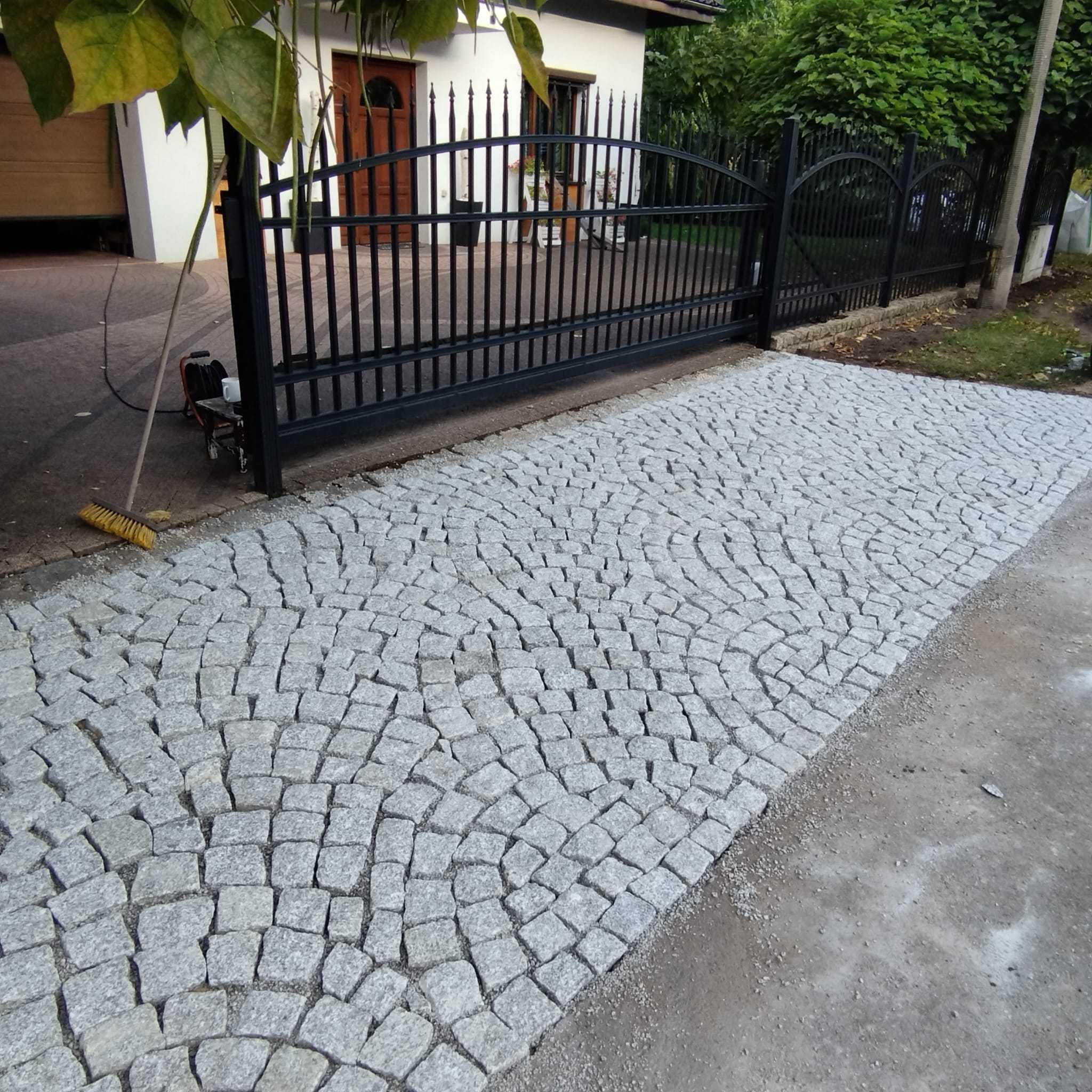 Brukarstwo, układanie kostki brukowej, prace ziemne