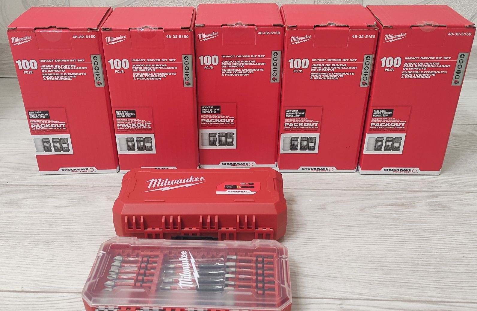 Набір біт Milwaukee 48-32-5150 в PACKOUT в кейсі 100 шт