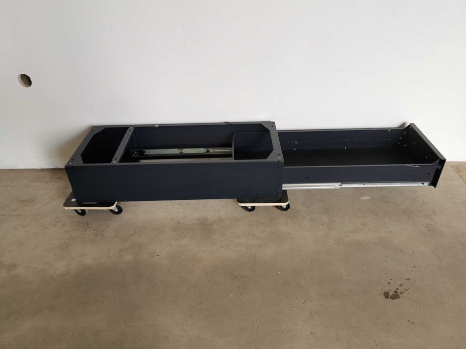 Szuflada dolna podłogowa do busa auta regał samochodowy serwisowy