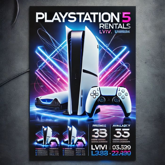 Оренда приставки PS5 у місті Львів!