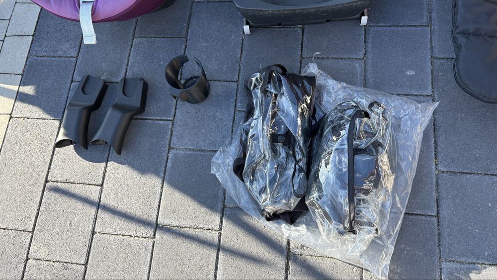 Cybex Priam коляска + автолюлька Cybex Cloud Q + база isofix