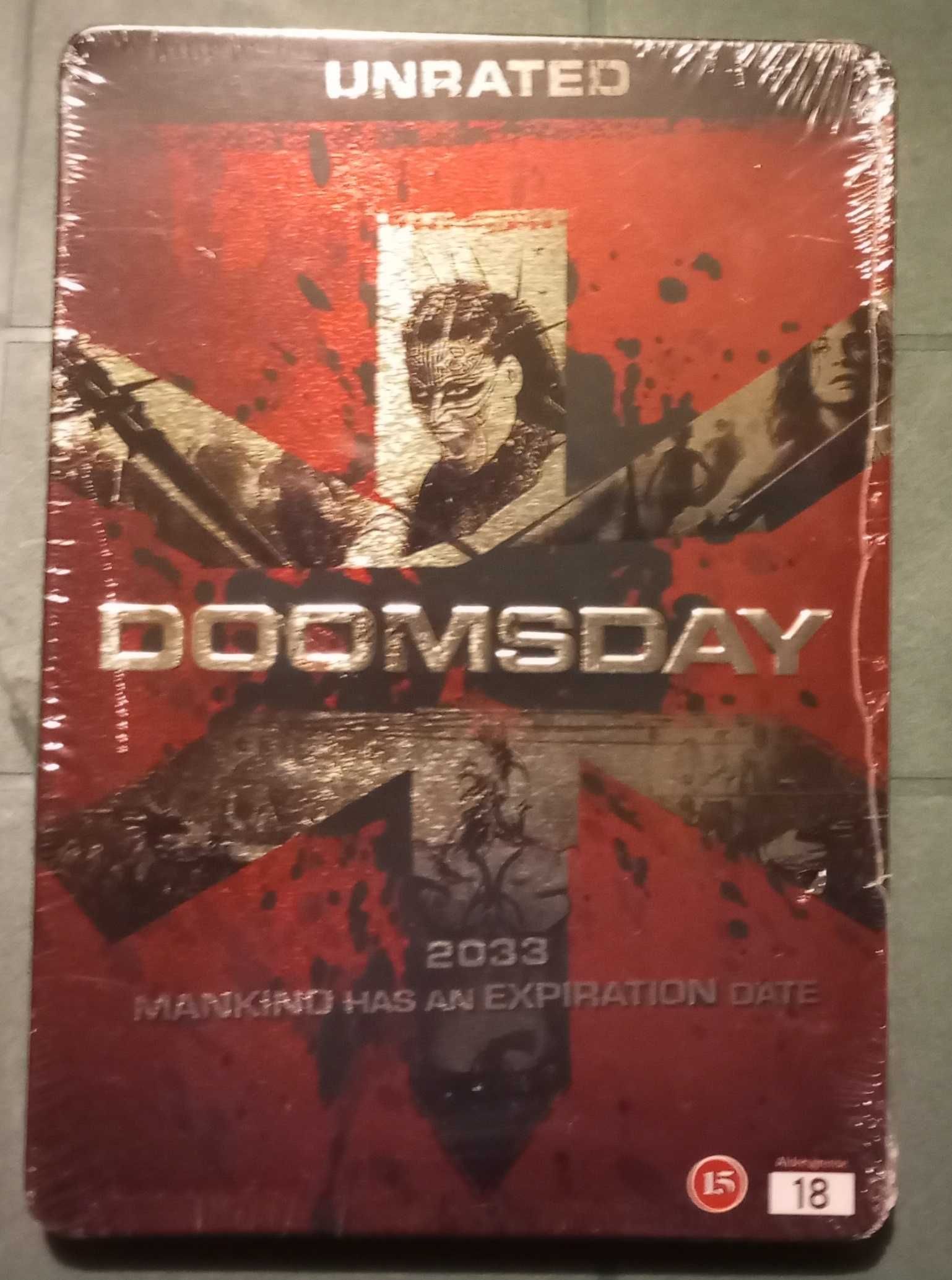 2 movies in 1 Doomsday Unrated DVD steelbook Rhona Mitra,po ang,bez PL