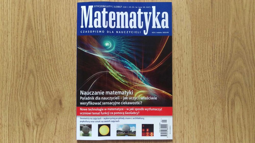 Matematyka Czasopismo dla nauczycieli 2017/1