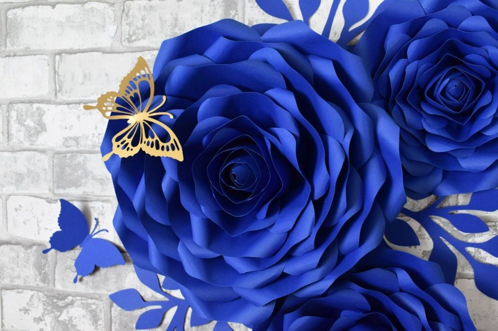 Roże z papieru 3D Chanel