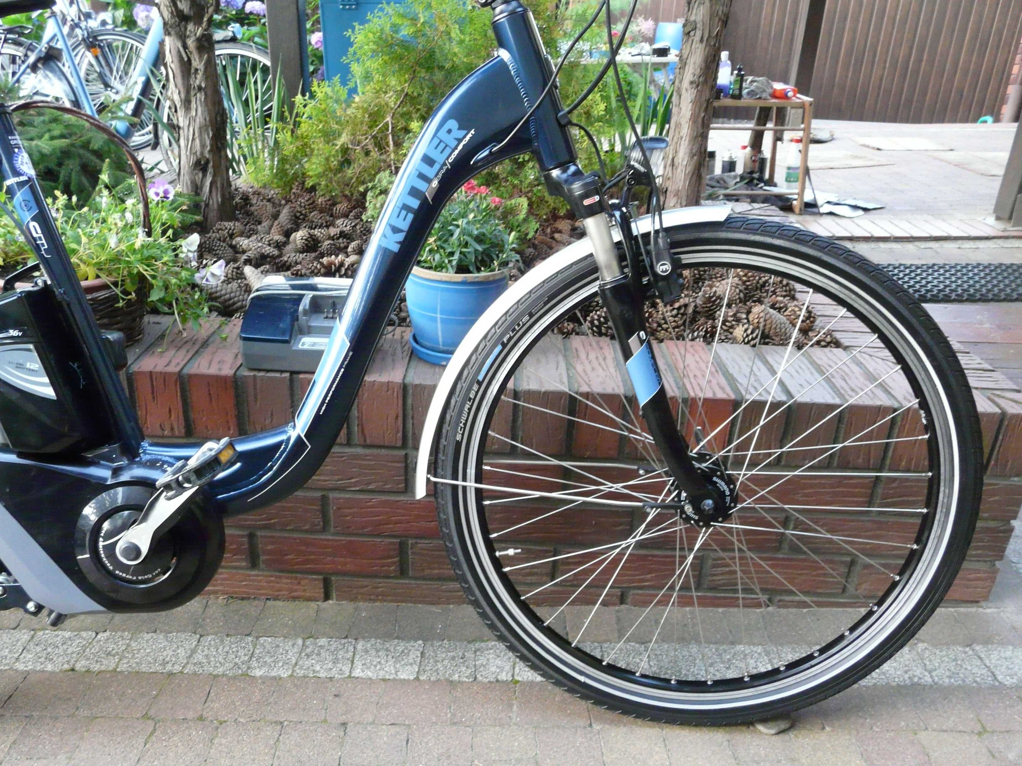 Rower elektryczny KETTLER City Comfort 28"/55 -ładny sprawny Germany
