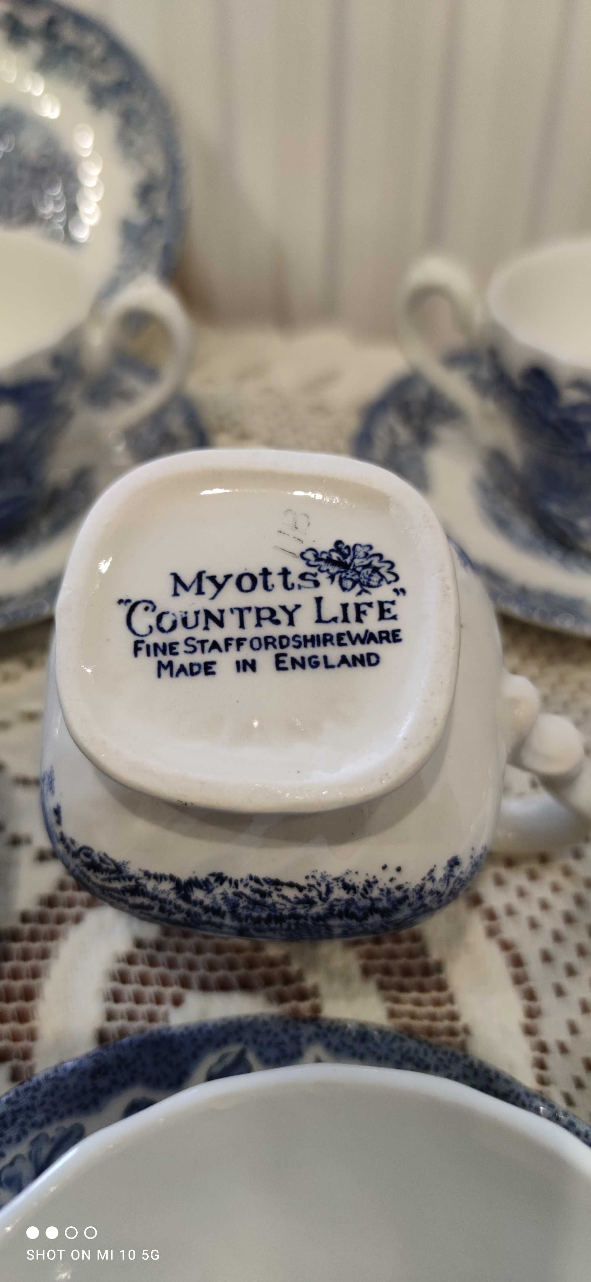 Zestaw angielskiej porcelany Myotts Country Life