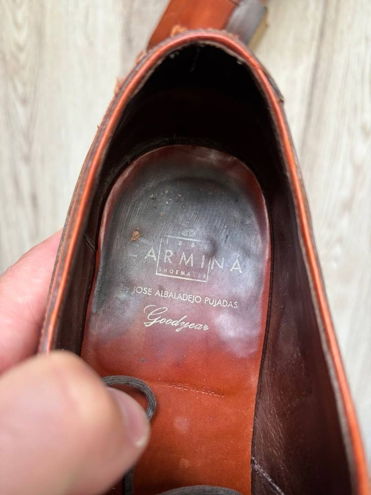 Дербі Carmina john lobb goodyear оригінал RRP 600 USD