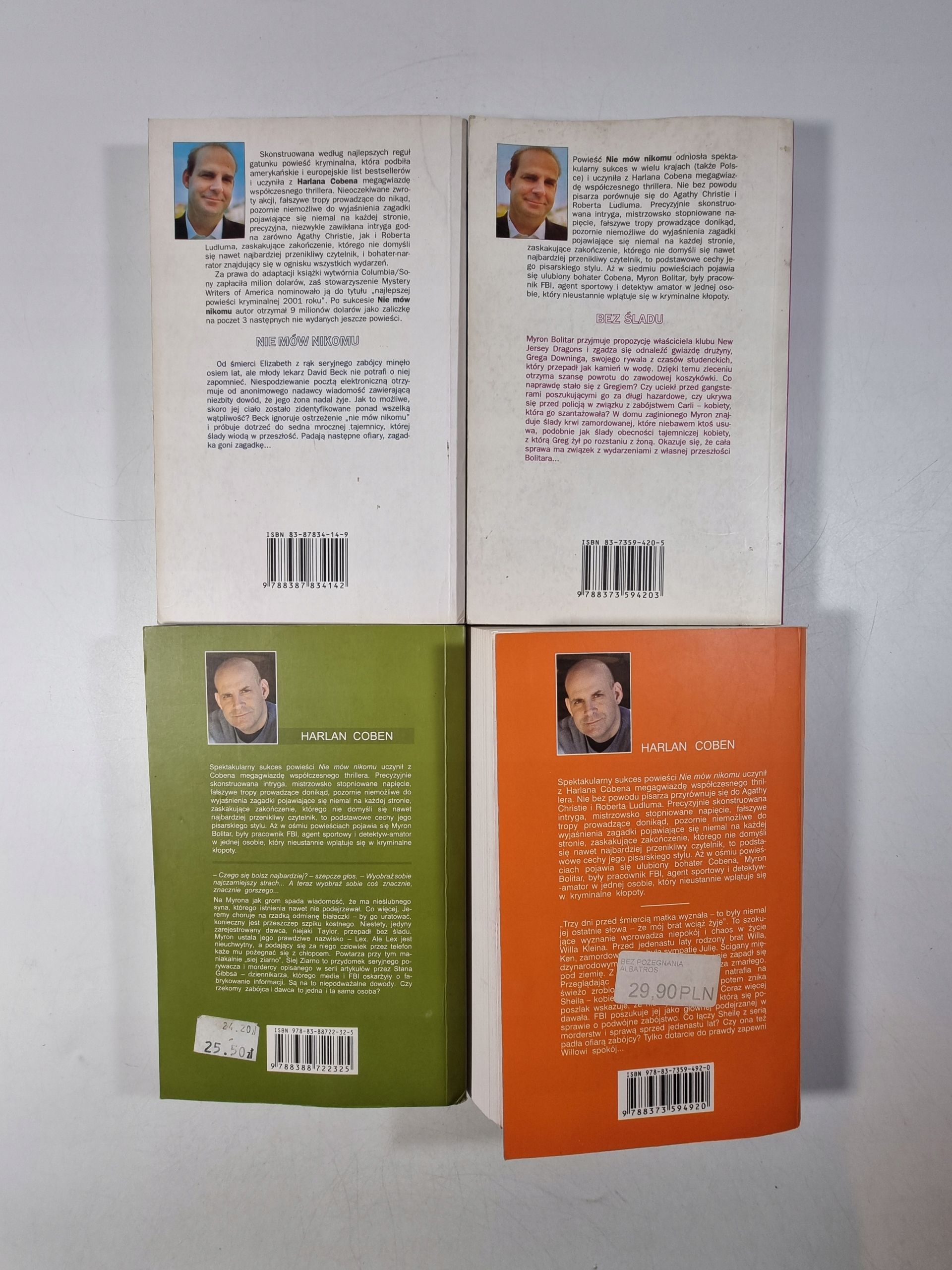 Harlan Coben / zestaw 4 książek / Kryminał