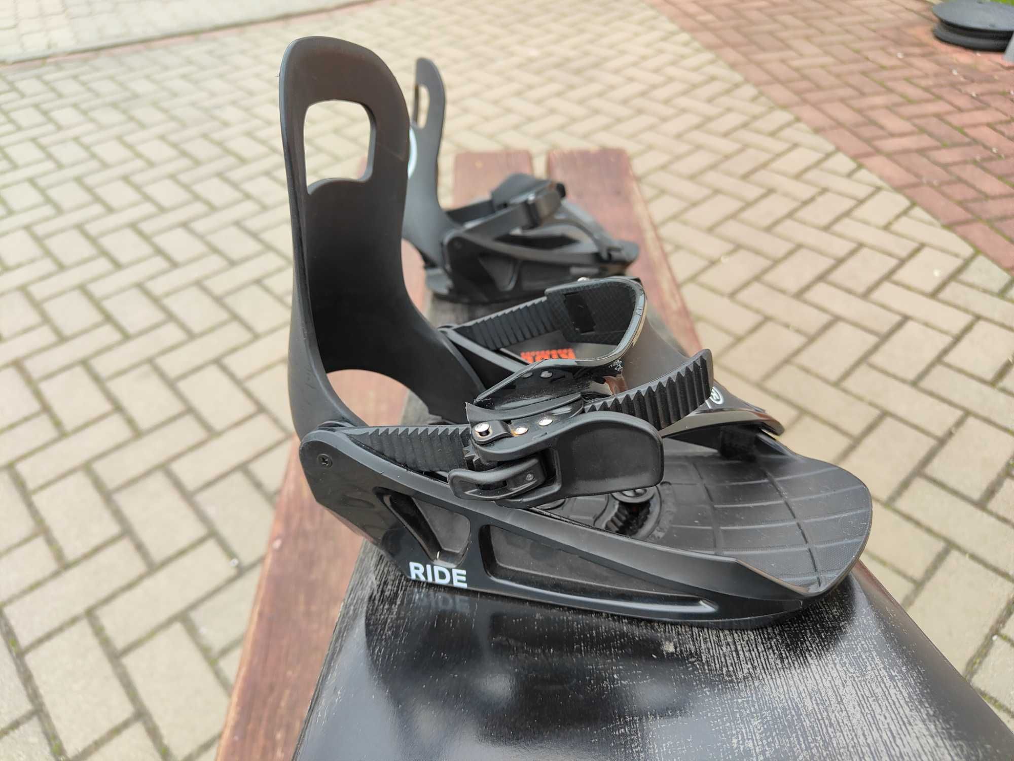 Deska snowboardowa 110 Ride Loweride + wiązania Snowboard 110