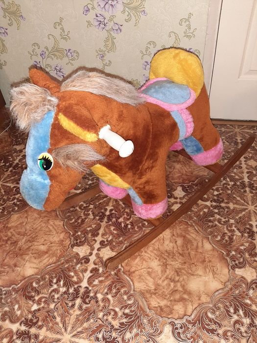 Ослик качалка детская.