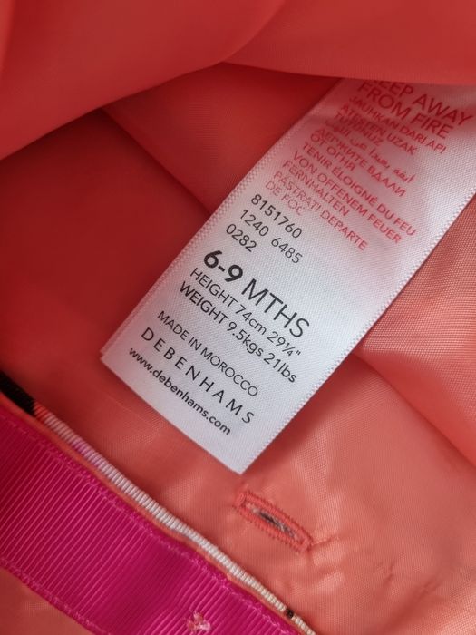 Ted Baker 6-9 miesięcy sukienka
