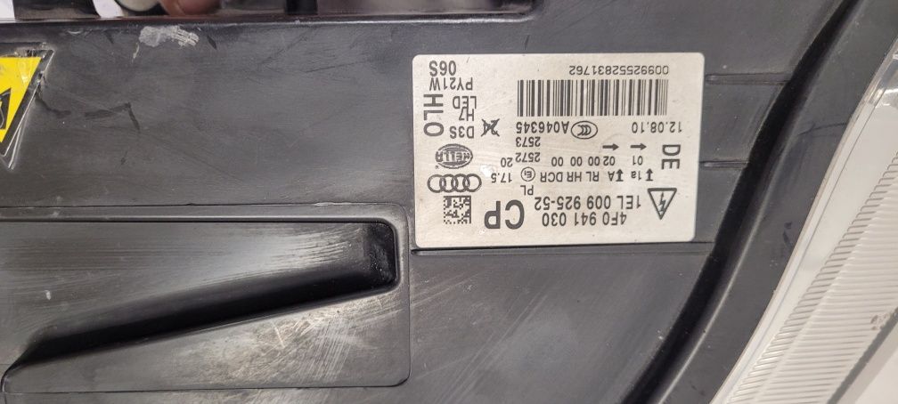 Audi A6 C6 lift 4F0 lampa prawa przednia xenon nieskrętny