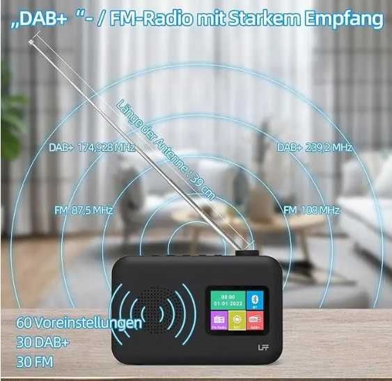 FM Dab Радіо з Bluetooth  LPP Dab+Radio