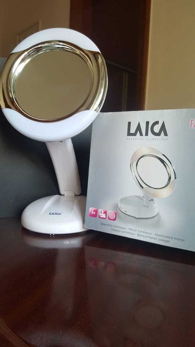 Espelho de maquilagem com led