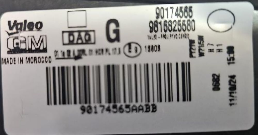 Otica esquerda Opel Combo (18+) #127790