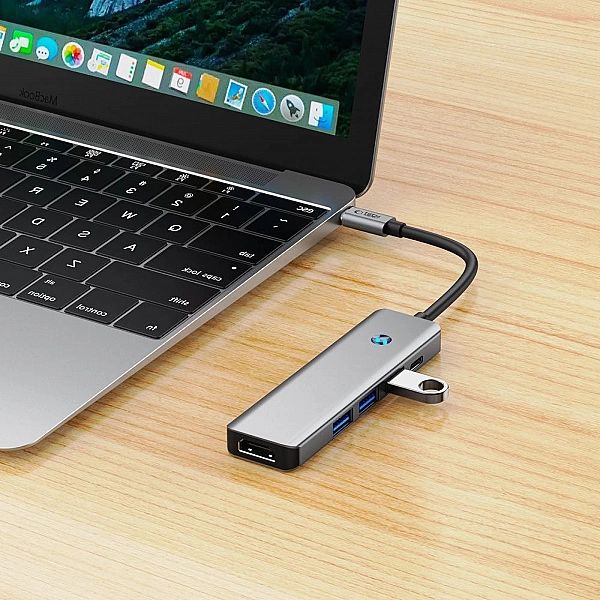 Tech-Protect Hb01 Hub Adapter 5In1 Type-C + Usb3.0 + Hdmi 4K 60Hz + Pd