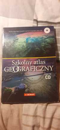 Szkolny atlas geograficzny +cd