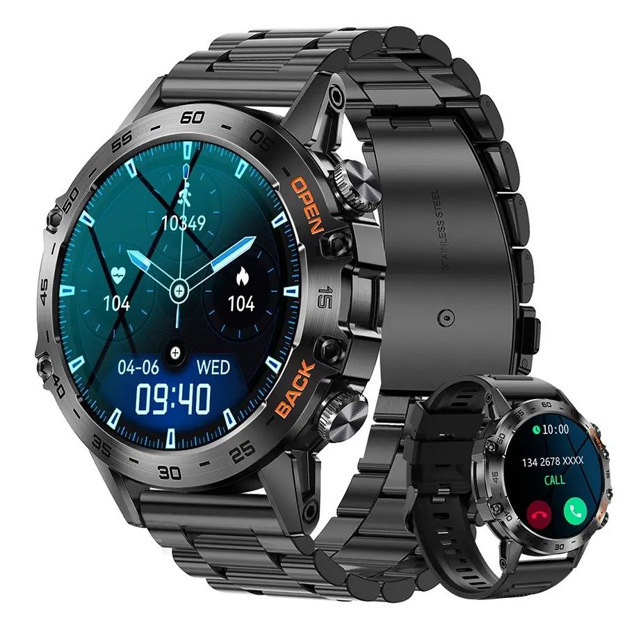 Розумний смарт годинник Smart Delta K52 Black, 2 ремешка