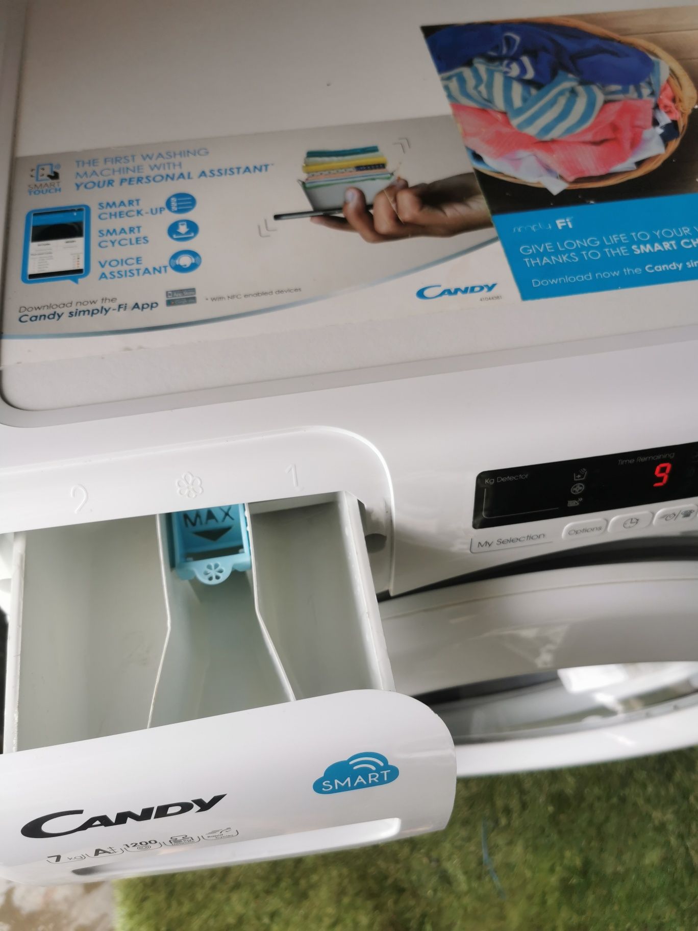 Máquina de lavar roupa candy 7kg 1200rpm faço entrega