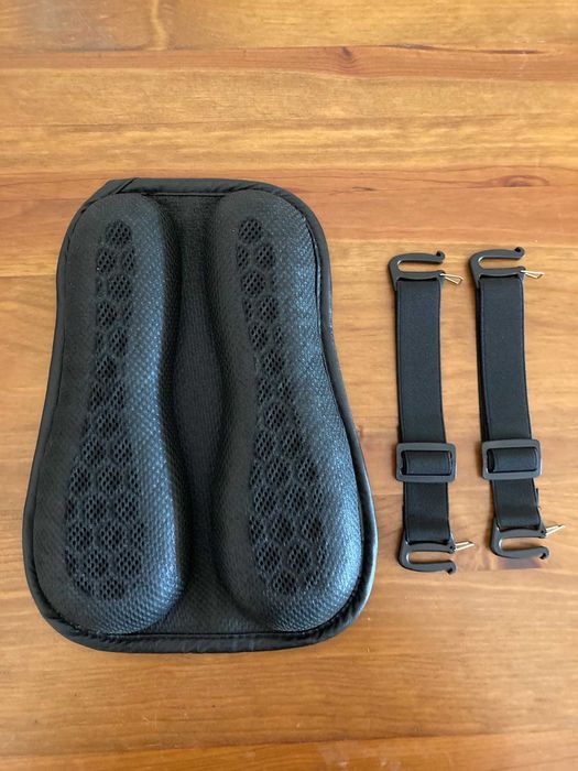 Almofada de amortecimento, ventilacao e conforto para mota