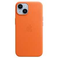 Etui Skórzane Apple MagSafe do iPhone'a 14/15/13 6,1" - Pomarańczowy