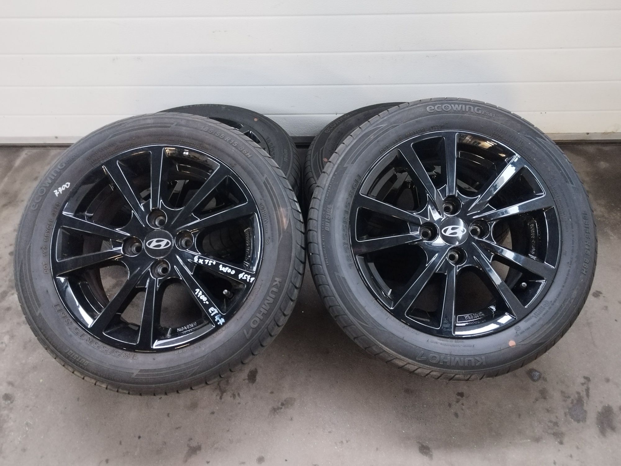 Koła letnie Hyundai 15'' 4x100 Bardzo ładne!