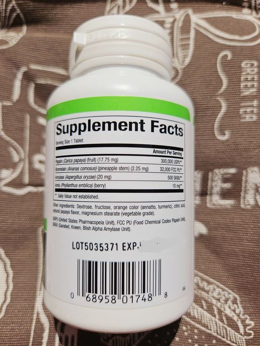 Natural Factors ферменти папаї з амілазою та бромелаїном папайя ензимы