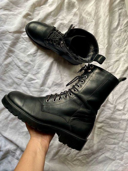 Жіночі черевики ботинки на шнурівці шкіра Vagabond зимові ідеальні