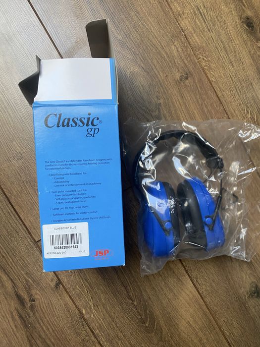 Nauszniki przeciwhałasowe na pałąku JSP Classic GP NOWE