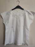 Blusa bordado da Madeira n 38, branca