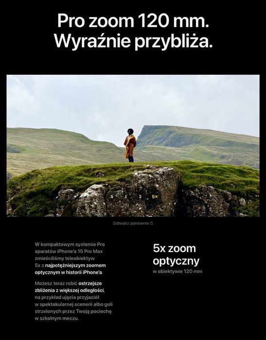 NOWY Apple iPhone 15 PRO MAX 256GB Czarny Black DODATKI GW-2LATA FV23%