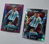 World Cup 2022 Prizm Angel Di Maria #1 Purple Mojo /49 & Cracked Ice