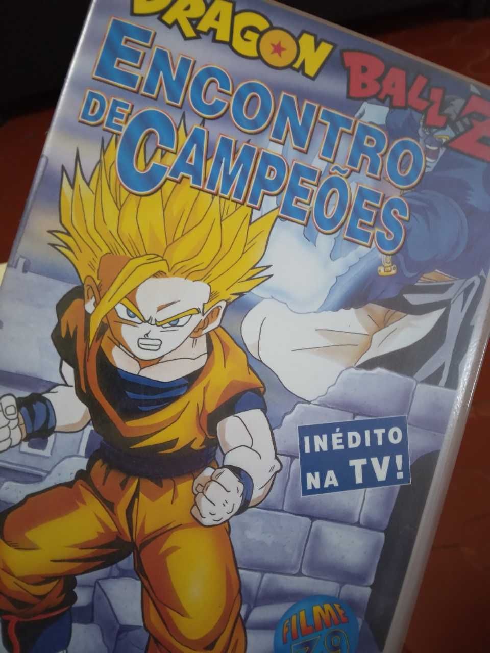 Lote 4 cassestes VHS do DRAGON BALL