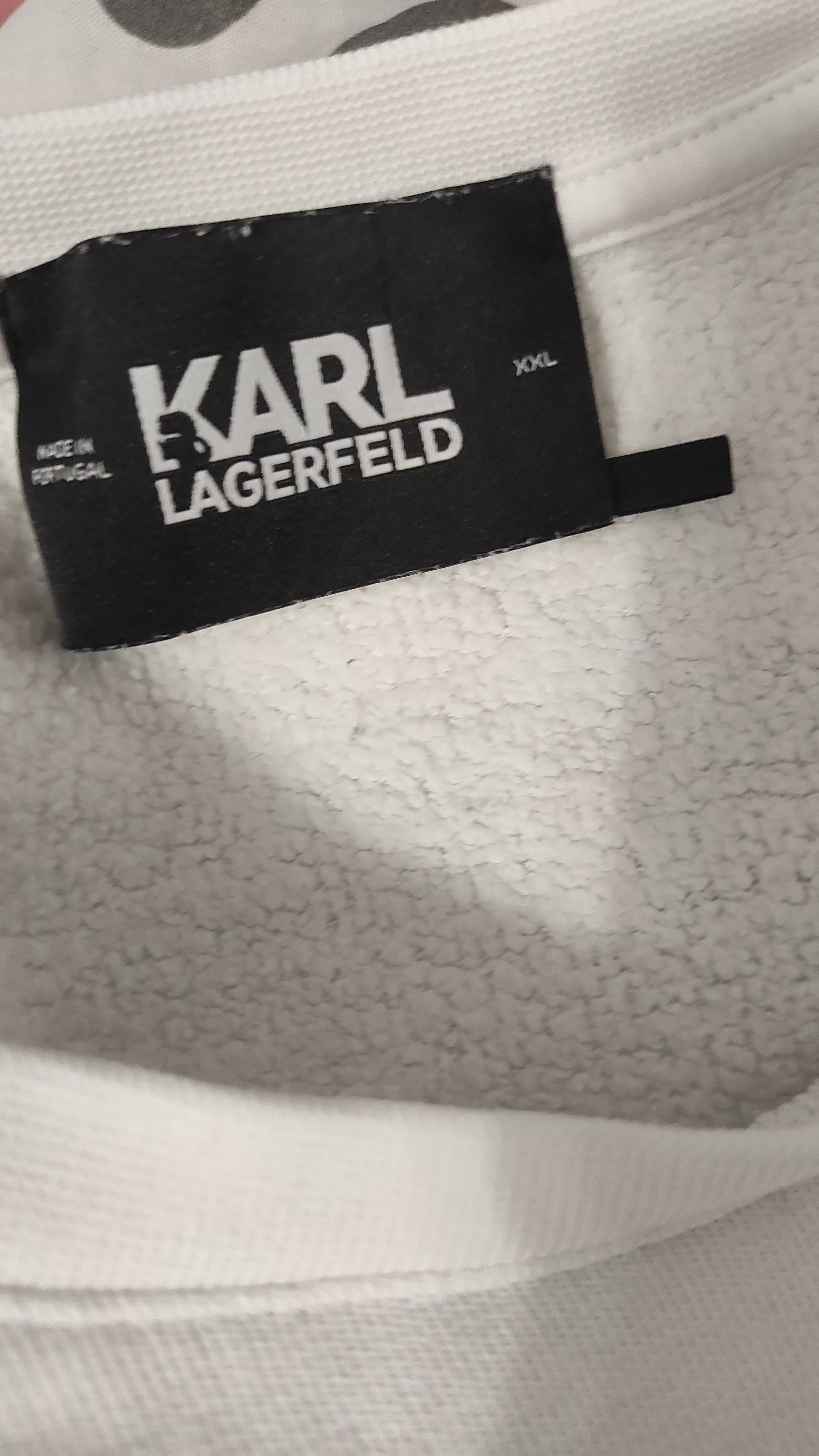 Oversize'owa bluza z małym logo na lewej piersi ikonik Karl Lagerfeld