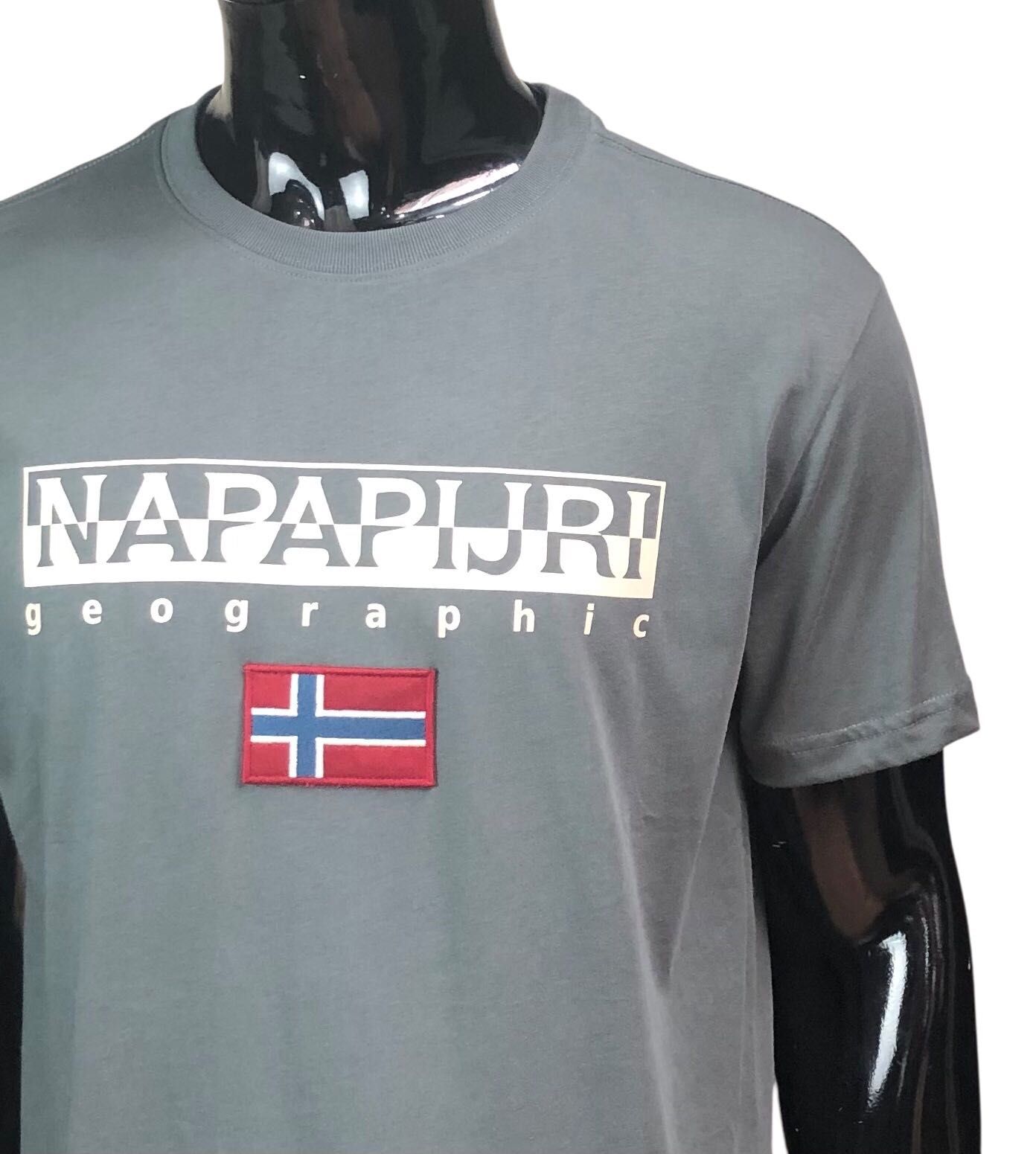 Футболка Чоловіча NAPAPIJRI (NAPAPIJRI) Сірий.