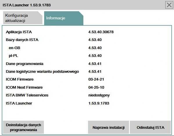 BMW ISTA+ 4.53.40 PL/EN/DE (ENET, K+Dcan, ICOM) - diagsocar.com