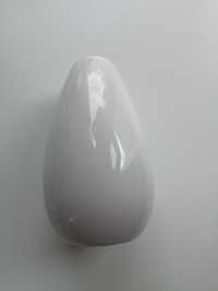 Biały ceramiczny wazonik wysokość 10,5 cm