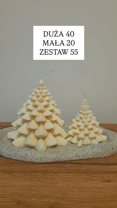 Świece sojowe zestaw świąteczne