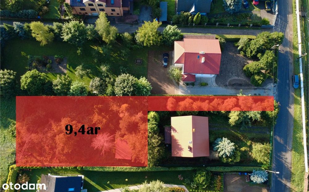 9,4ar działka budowlana Zielonki (granica Krakowa) - OD WŁAŚCICIELA