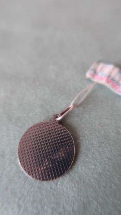 Srebro 925 zawieszka medalik baran okrągła wisiorek