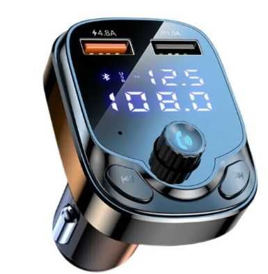 Автомобильная Bluetooth зарядка 5.0 FM-передатчик 2 USB