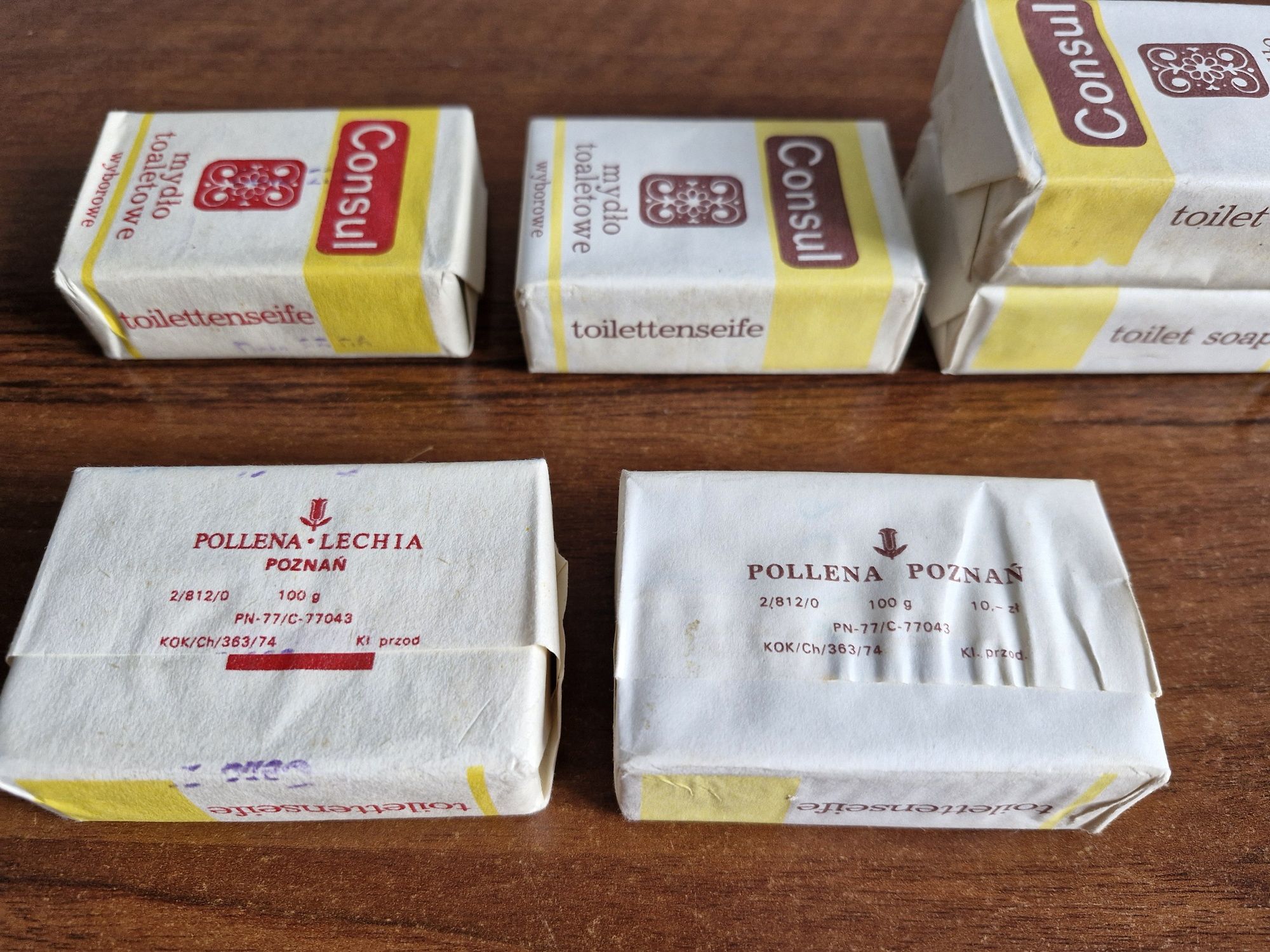 Mydła toaletowe Consul Pollena PRL